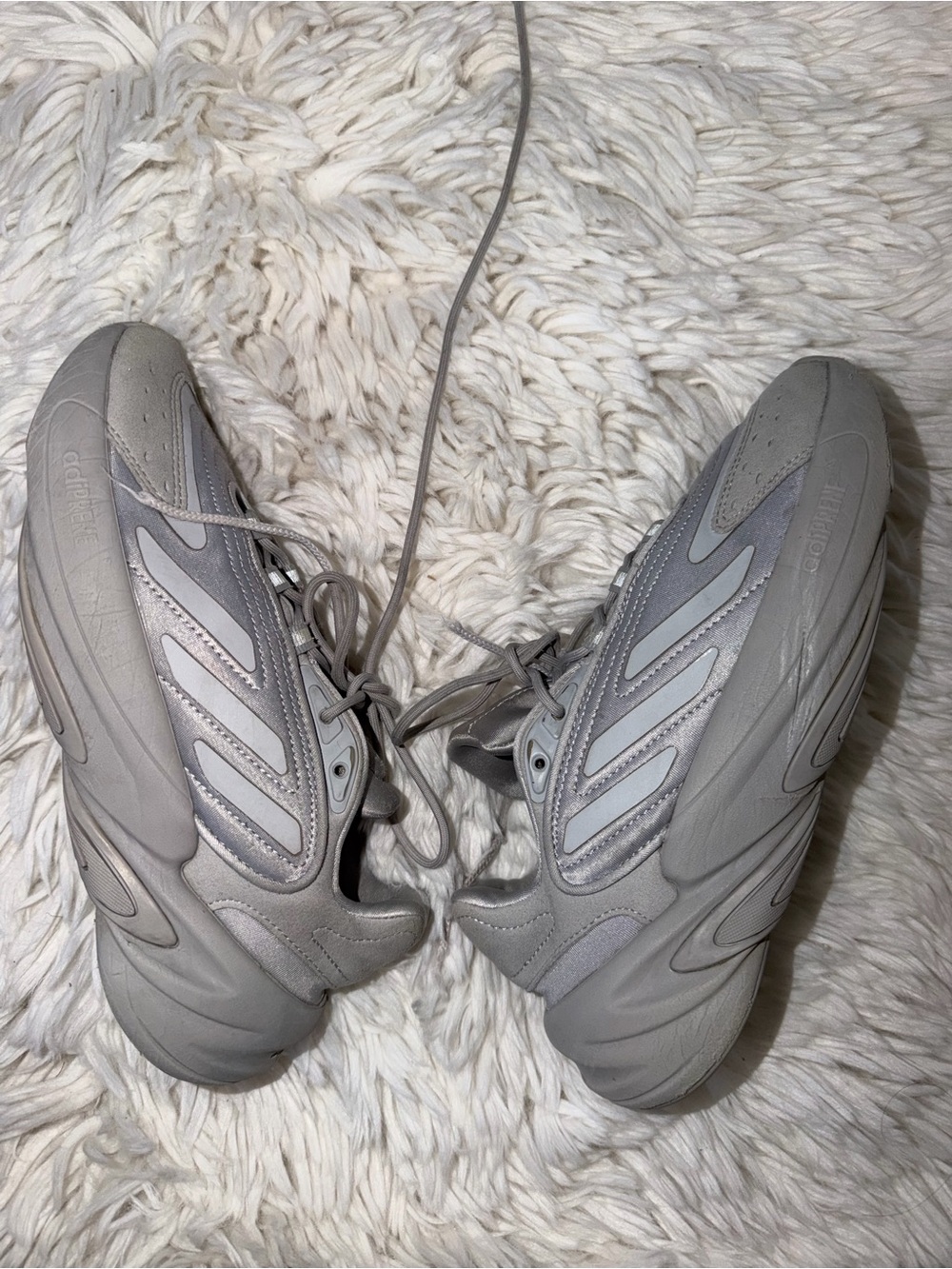 adidas Men's Light Gray Chunky Sneakers